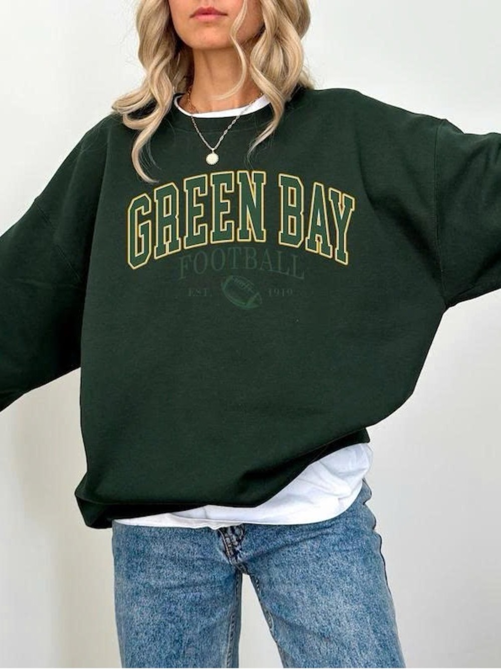 Green Bay Graphic Sweatshirt - Dark Green